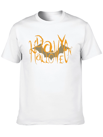 Raw Halloween Graphic Tee - Mens Black Cotton Shirt