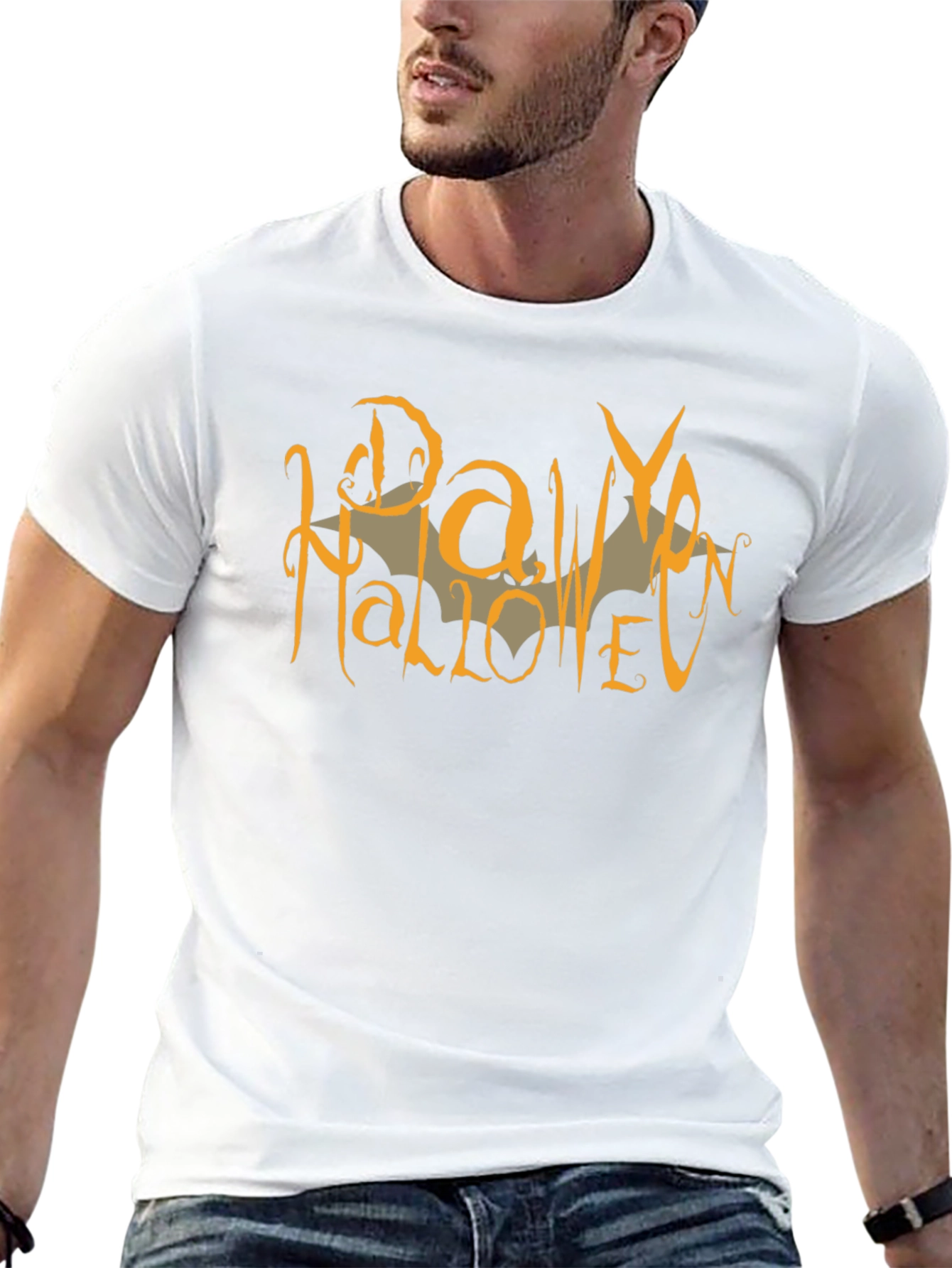 Raw Halloween Graphic Tee - Mens Black Cotton Shirt