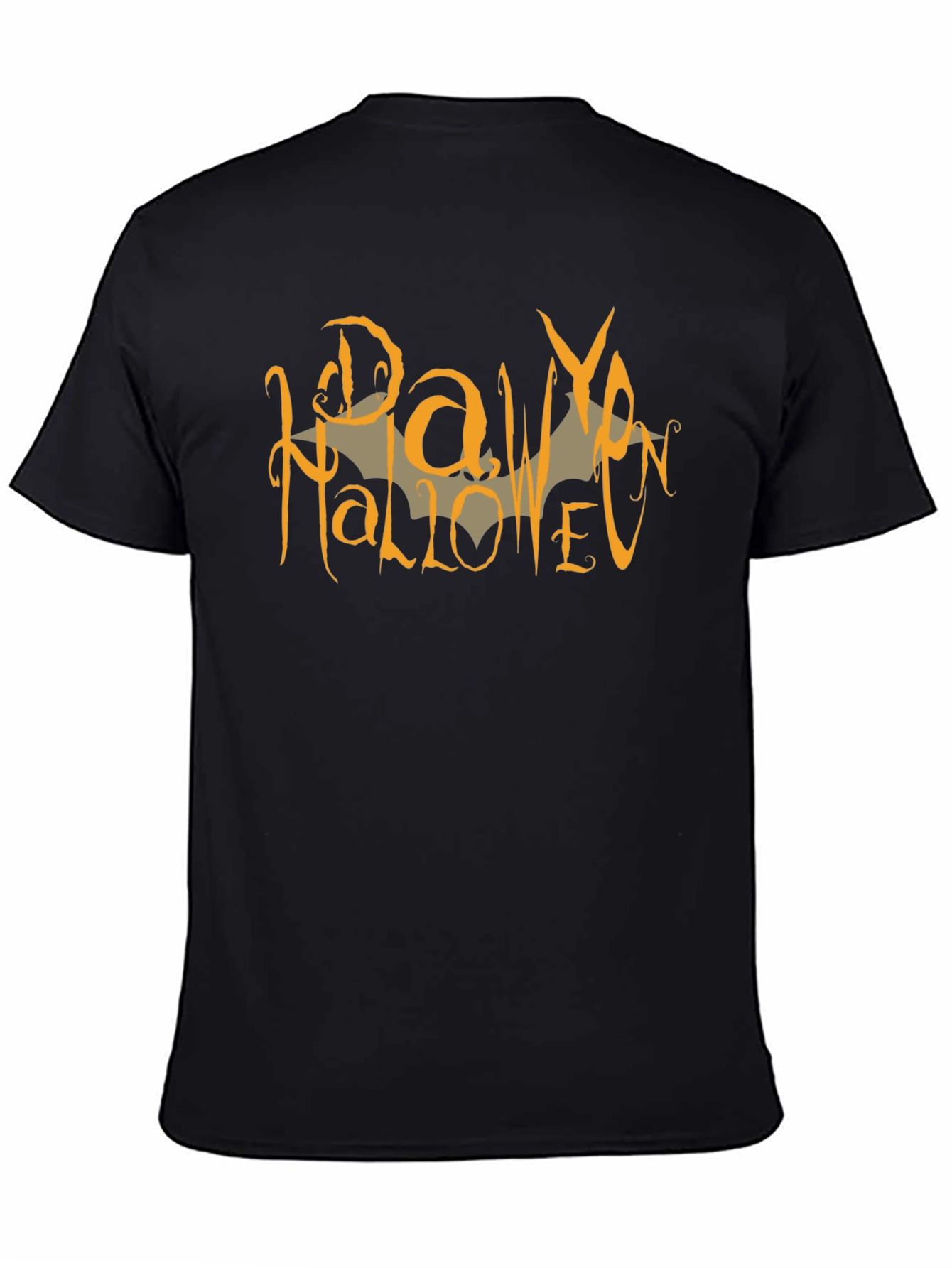 Raw Halloween Graphic Tee - Mens Black Cotton Shirt