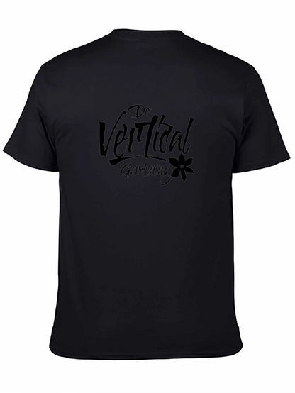 Do Vertical Gardening Black Graphic T-Shirt