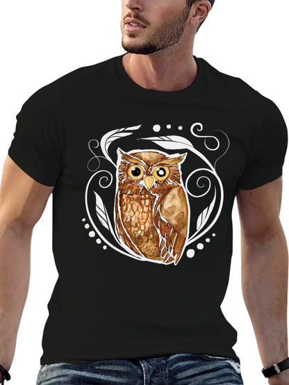 Owl Graphic Tee - Cool Bird Lover T-Shirt