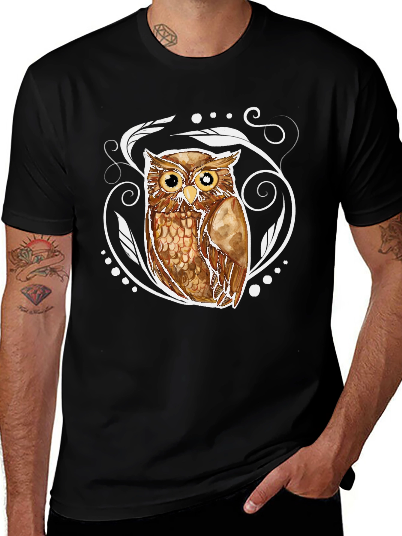 Owl Graphic Tee - Cool Bird Lover T-Shirt