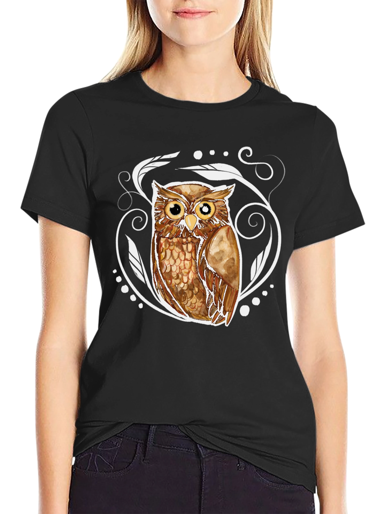 Owl Graphic Tee - Cool Bird Lover T-Shirt