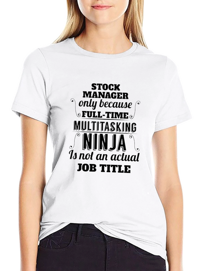 Stock Manager Ninja Graphic T-Shirt