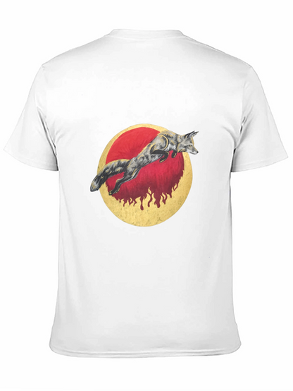 Fox & Moon Graphic Tee - Unisex Black Shirt