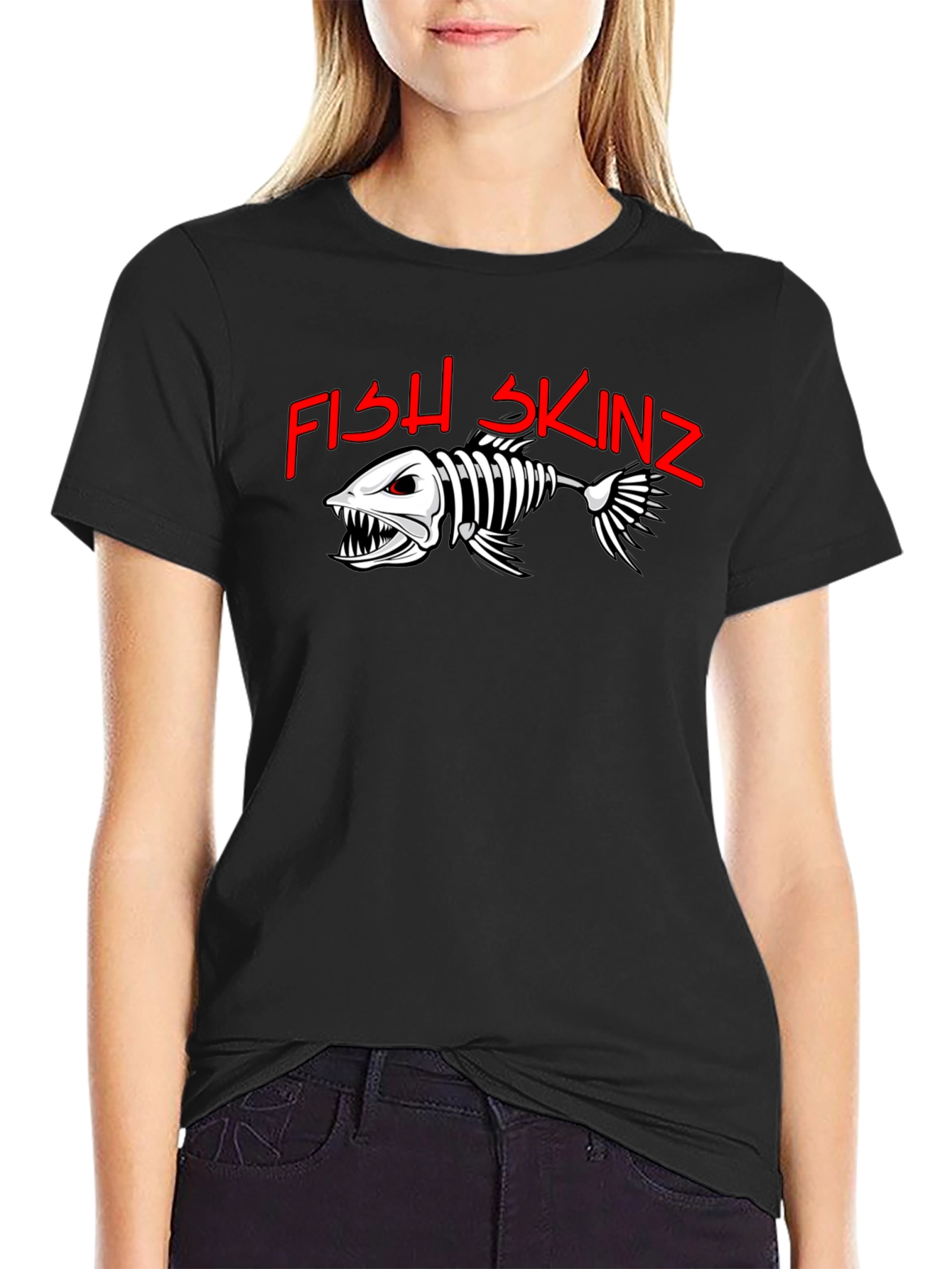 Fish Skinz Skeleton Graphic Tee