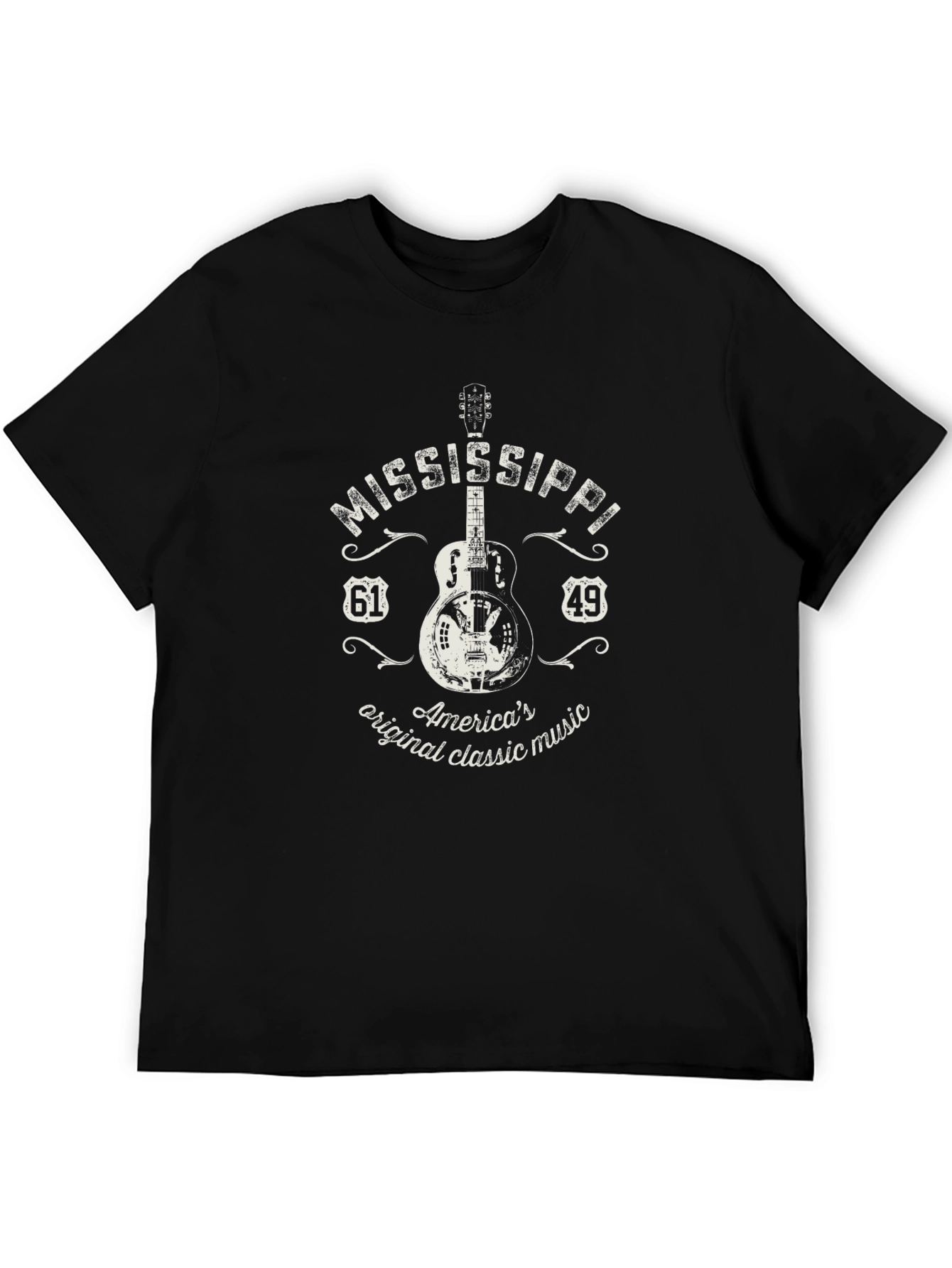 Mississippi Guitar T-Shirt - Classic Music Tee