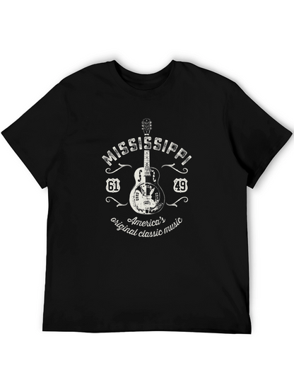 Mississippi Guitar T-Shirt - Classic Music Tee