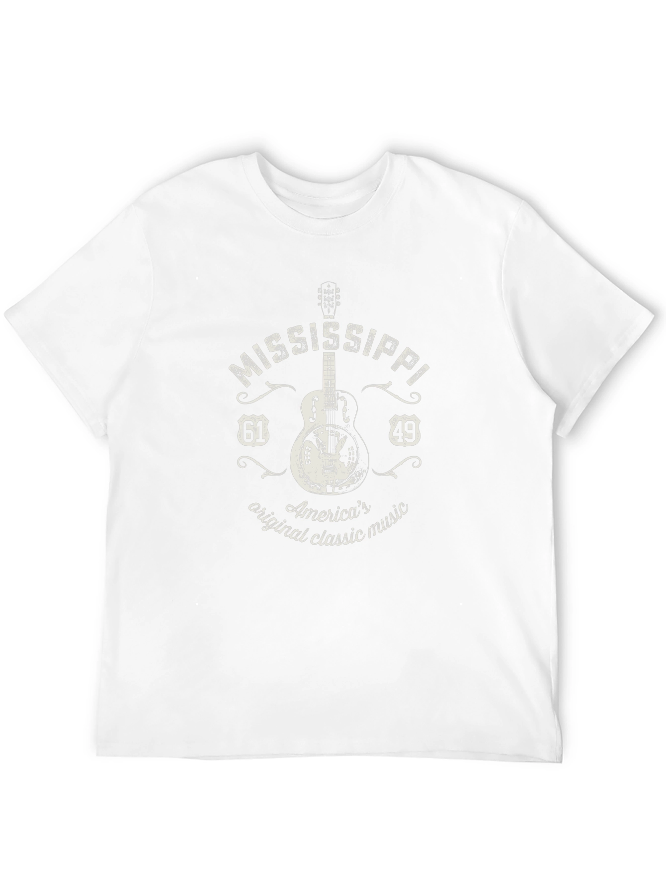 Mississippi Guitar T-Shirt - Classic Music Tee