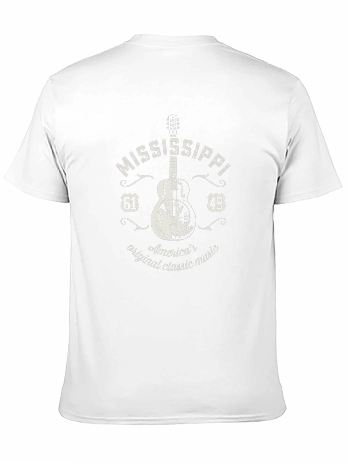 Mississippi Guitar T-Shirt - Classic Music Tee