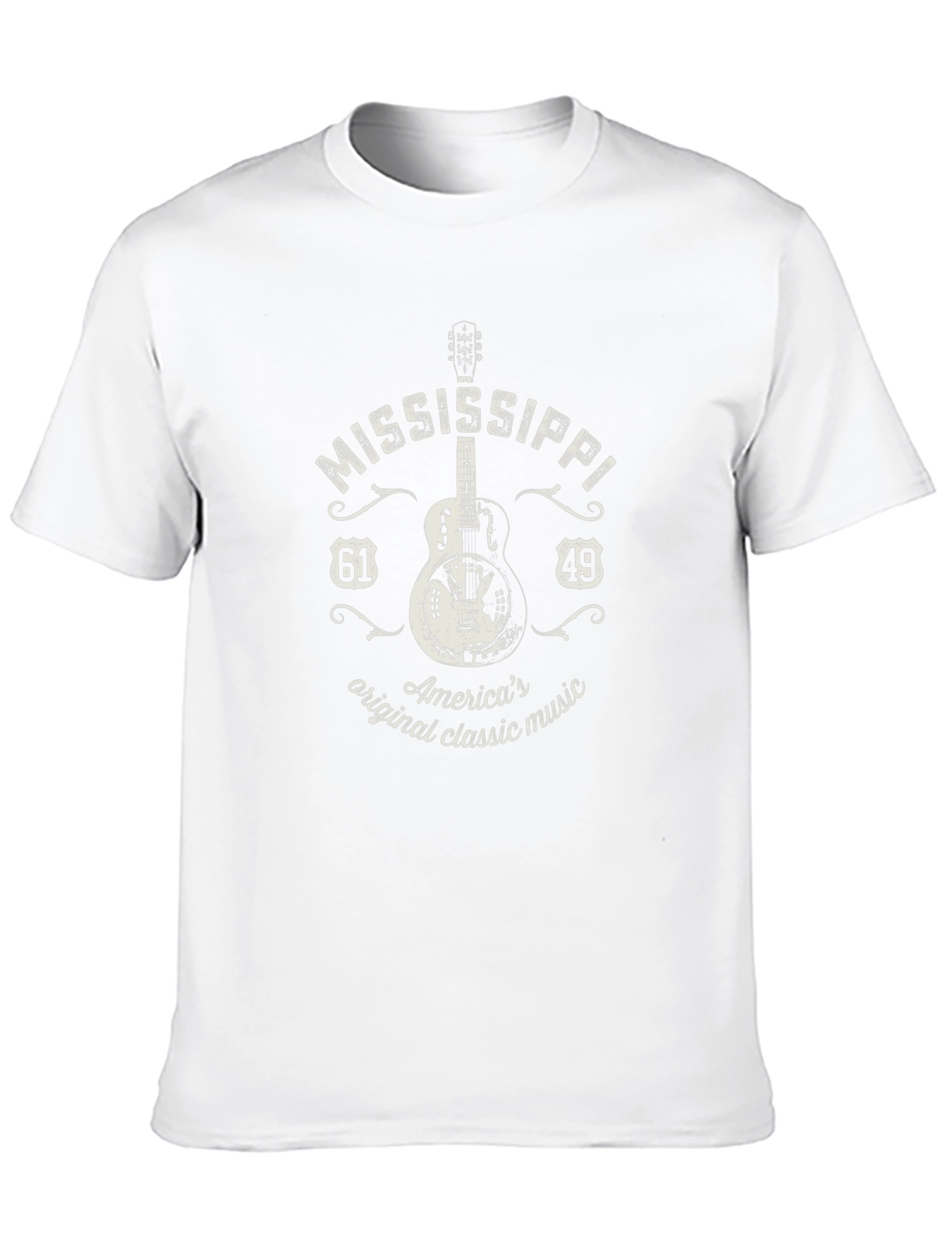 Mississippi Guitar T-Shirt - Classic Music Tee