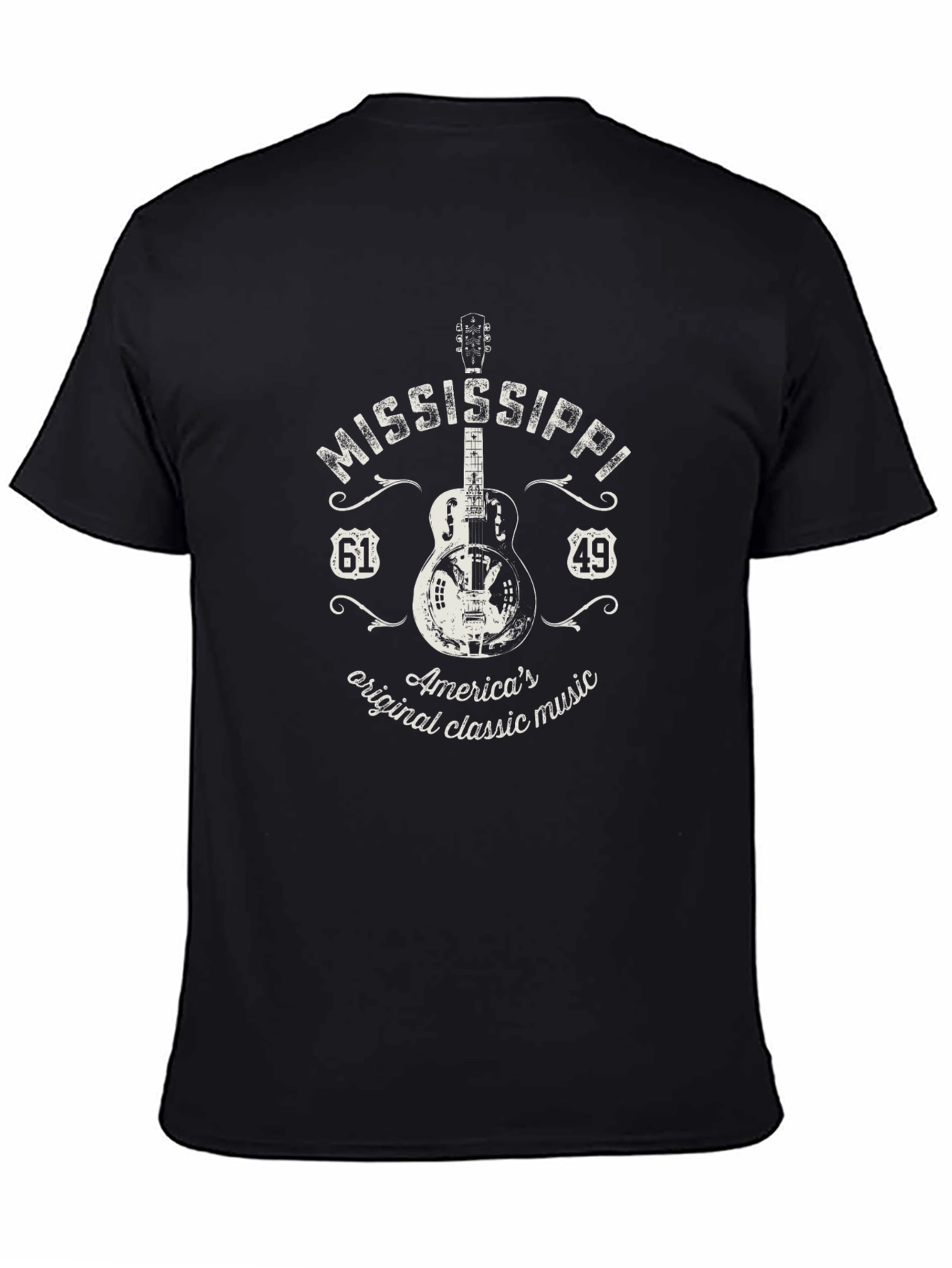 Mississippi Guitar T-Shirt - Classic Music Tee