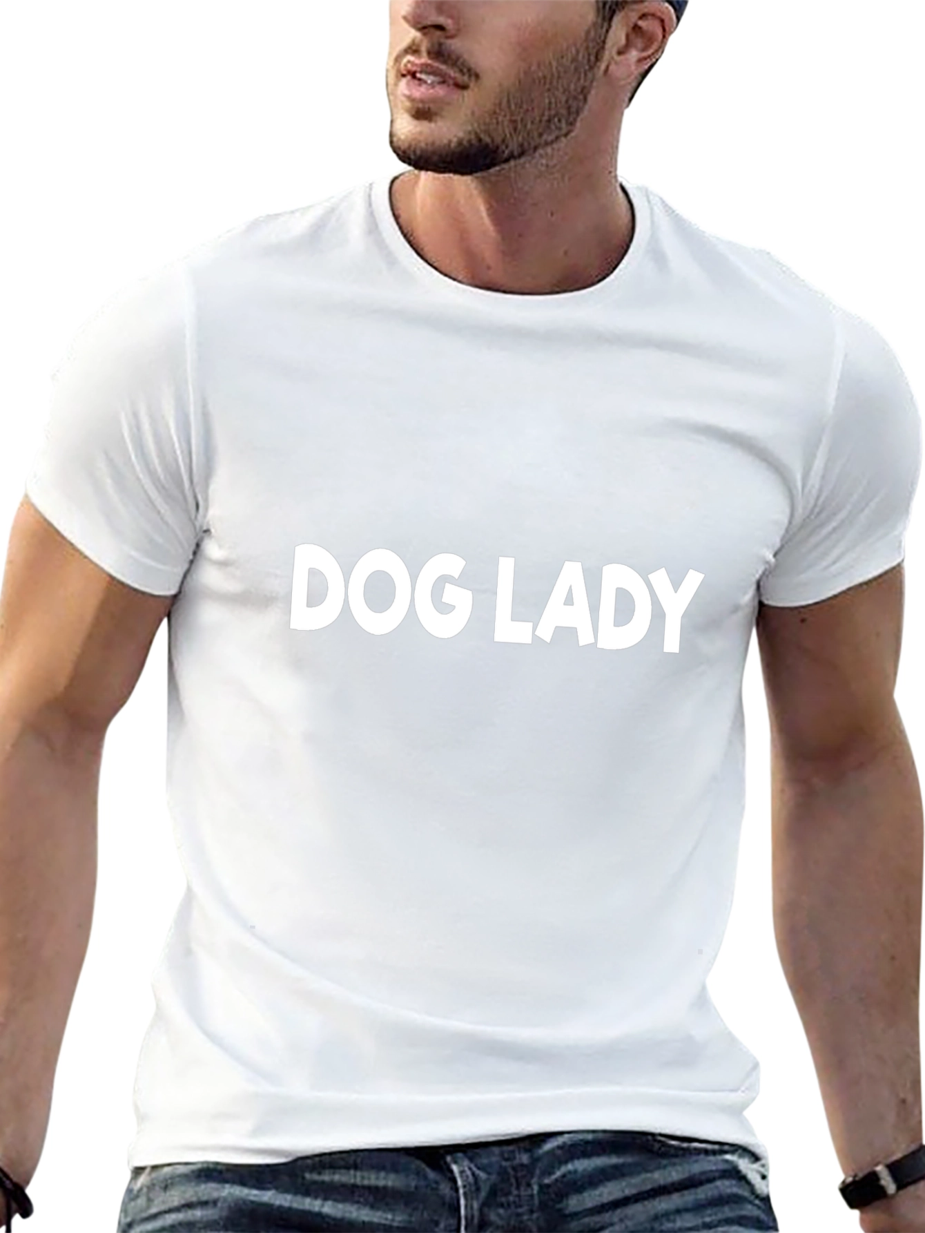 Dog Lady T-Shirt - Unisex Black Tee
