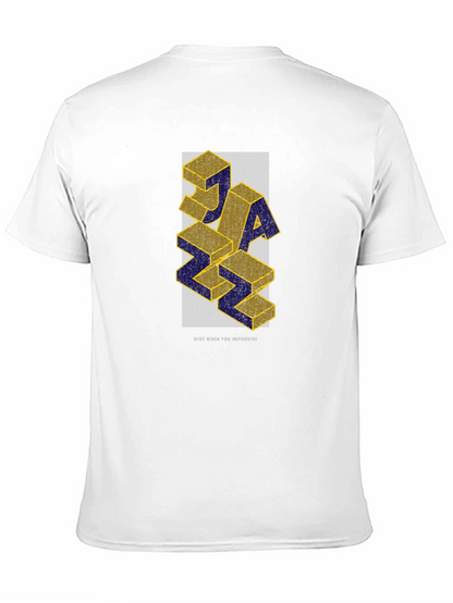 JAZZ 3D Block Graphic T-Shirt - Stylish & Unique