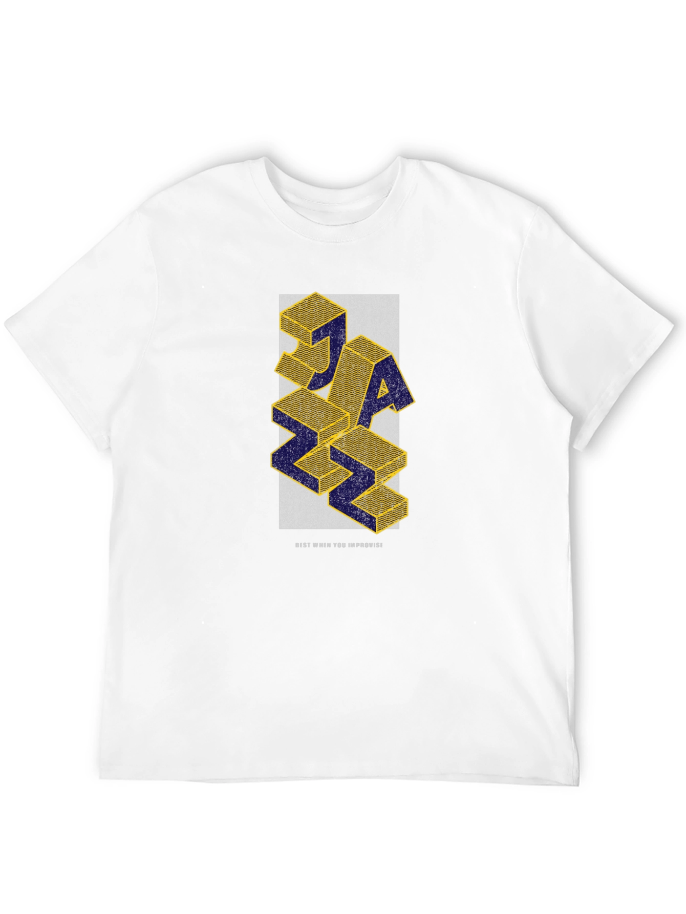 JAZZ 3D Block Graphic T-Shirt - Stylish & Unique