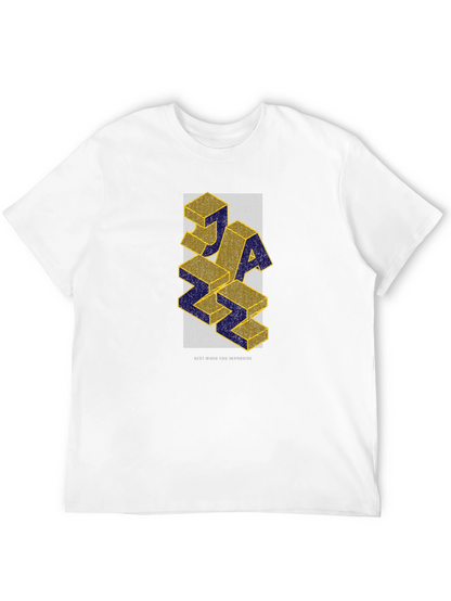 JAZZ 3D Block Graphic T-Shirt - Stylish & Unique