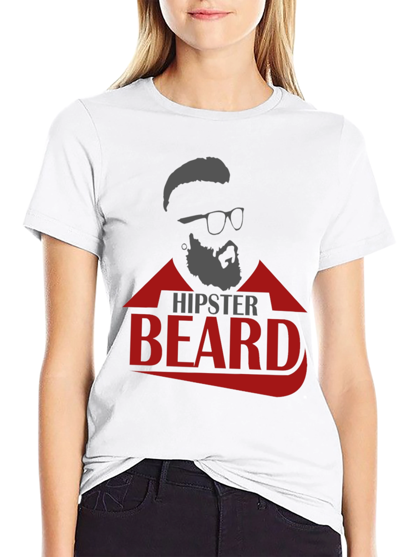 Hipster Beard Graphic T-Shirt