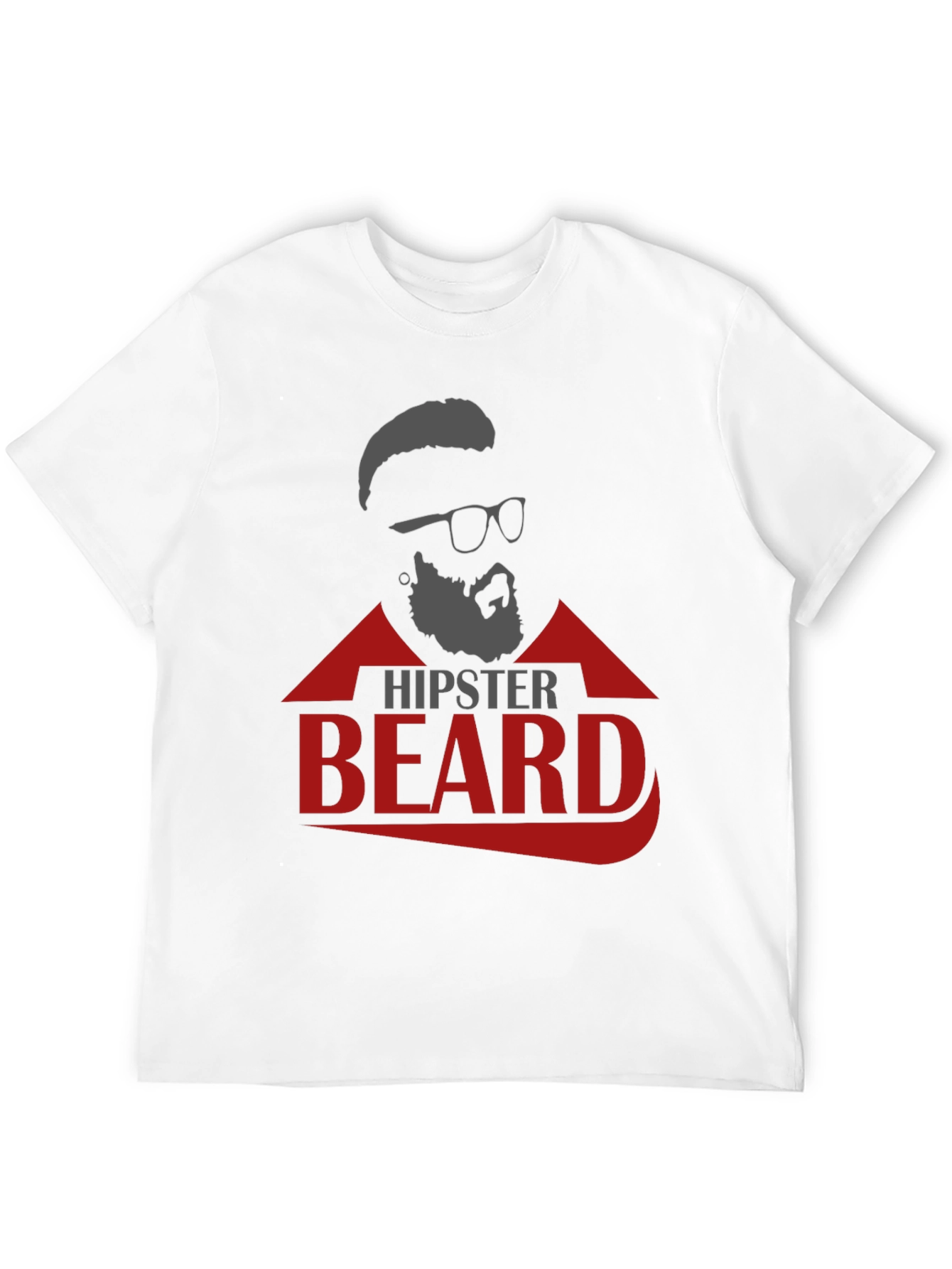 Hipster Beard Graphic T-Shirt