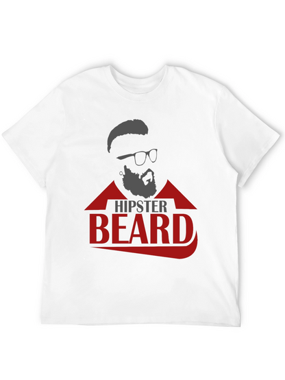 Hipster Beard Graphic T-Shirt