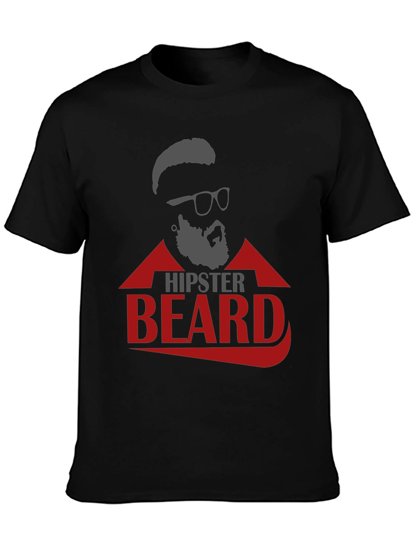 Hipster Beard Graphic T-Shirt