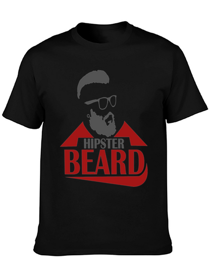 Hipster Beard Graphic T-Shirt