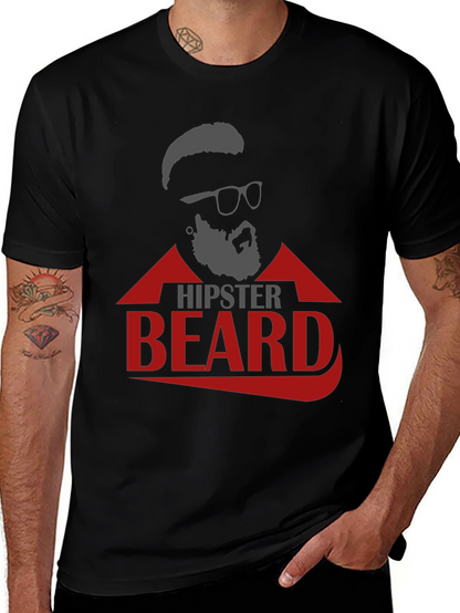 Hipster Beard Graphic T-Shirt