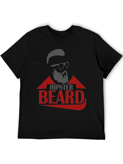 Hipster Beard Graphic T-Shirt