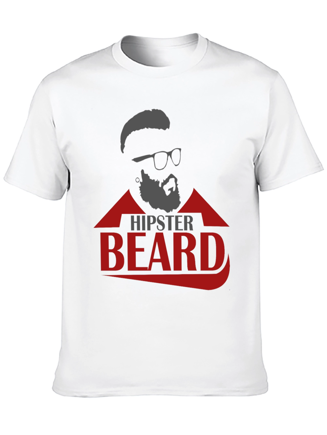Hipster Beard Graphic T-Shirt