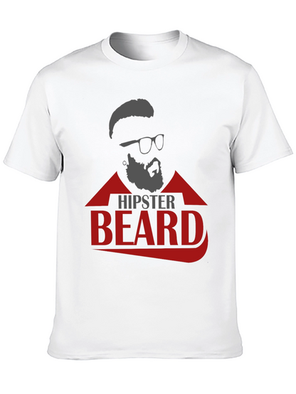 Hipster Beard Graphic T-Shirt