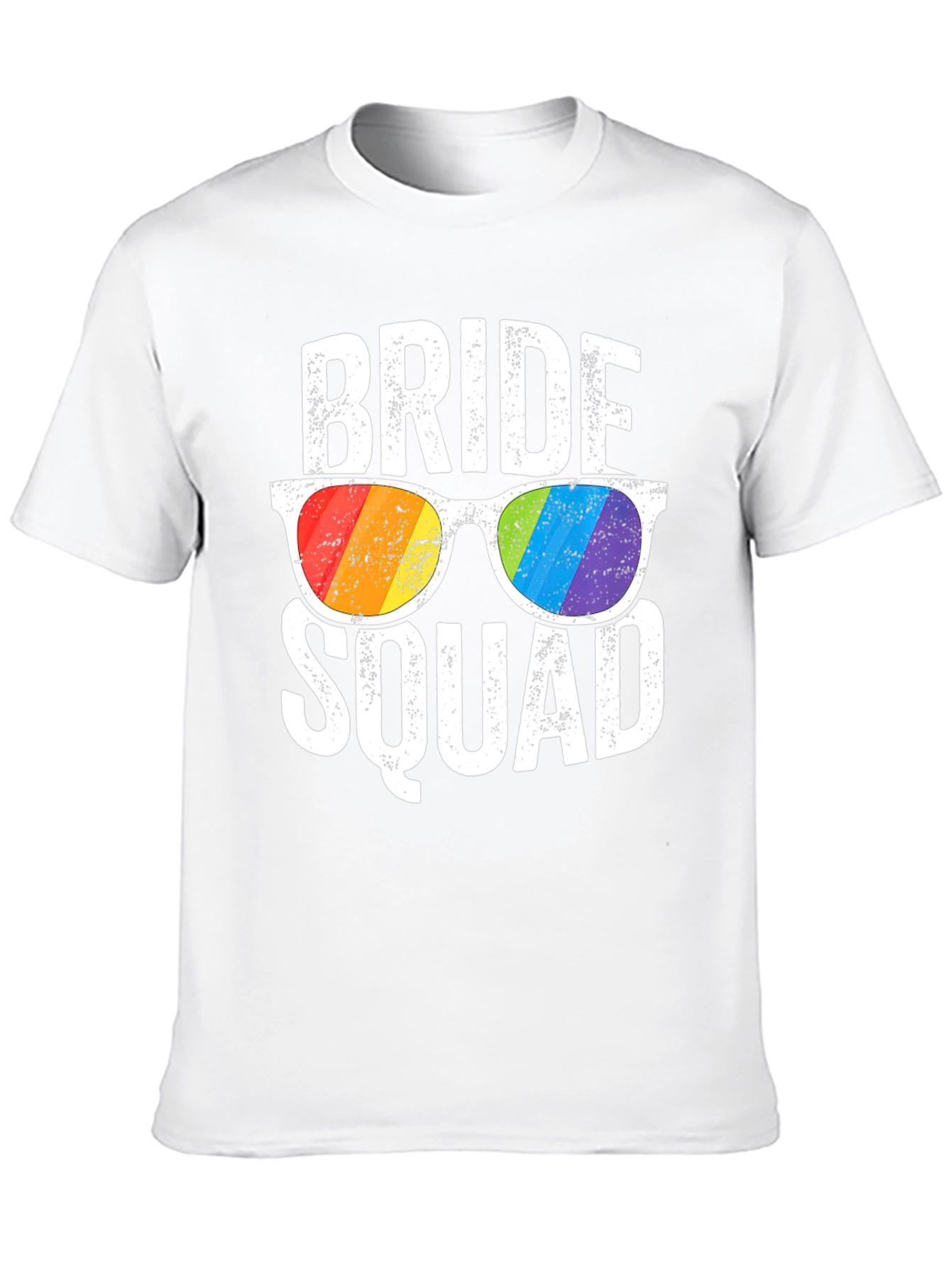 Bride Squad Rainbow Sunglasses T-Shirt