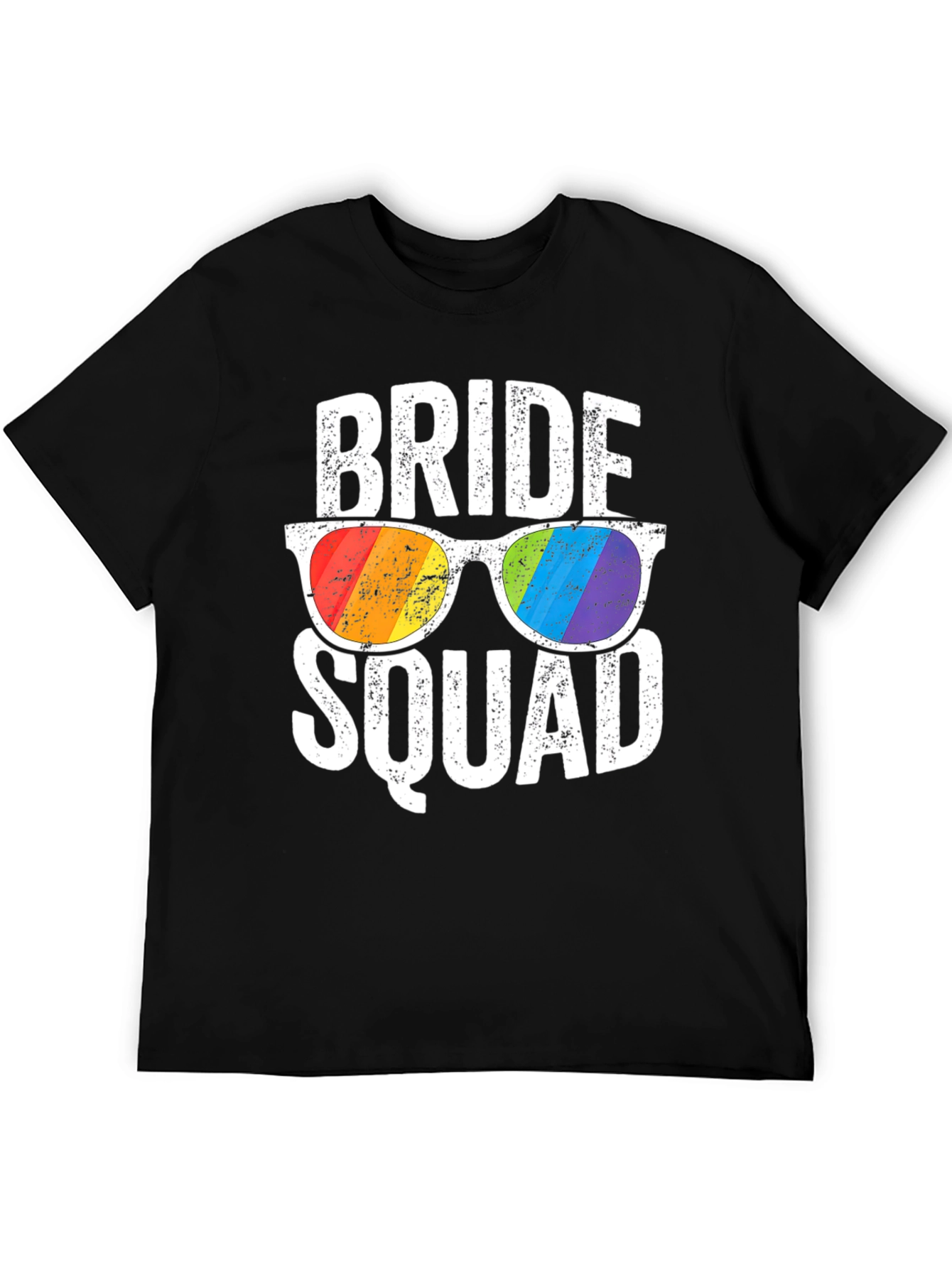 Bride Squad Rainbow Sunglasses T-Shirt
