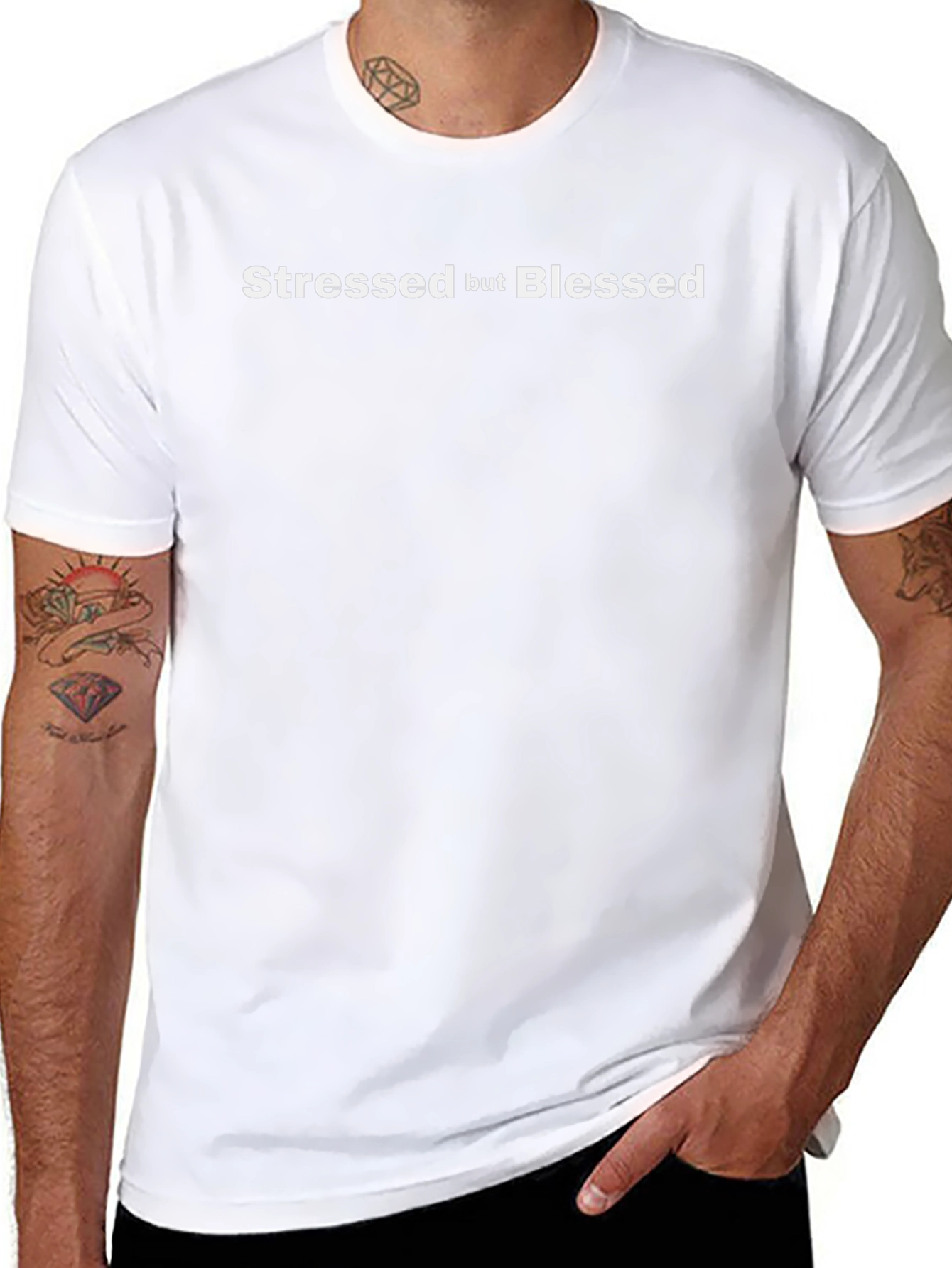 Stressed But Blessed Graphic Tee - Stylish Comfort