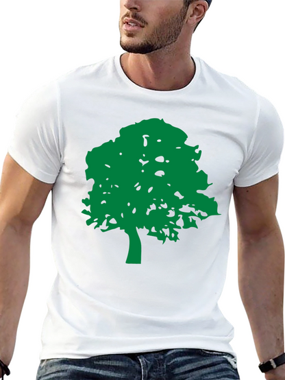 Green Tree Graphic Black T-Shirt - Nature Lovers Tee