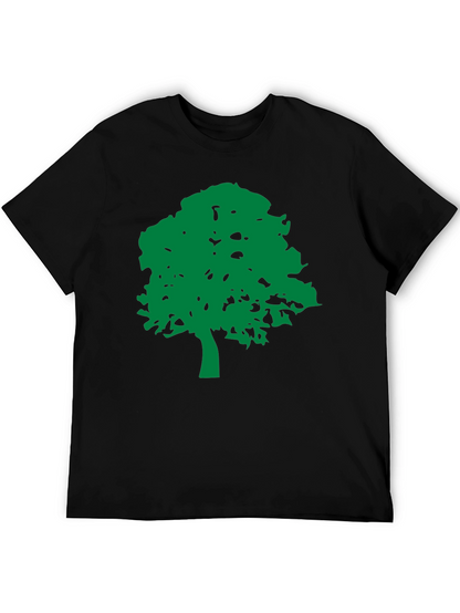 Green Tree Graphic Black T-Shirt - Nature Lovers Tee