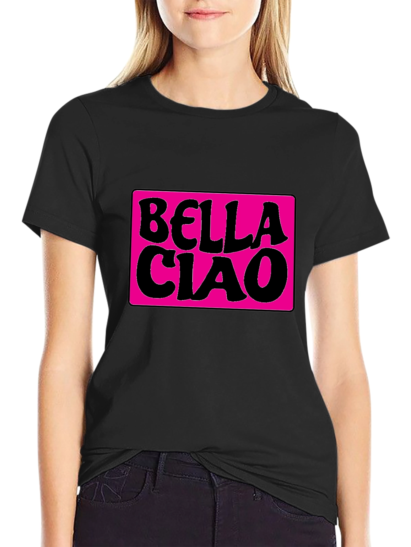 Bella Ciao Graphic T-Shirt - Stylish Black Tee
