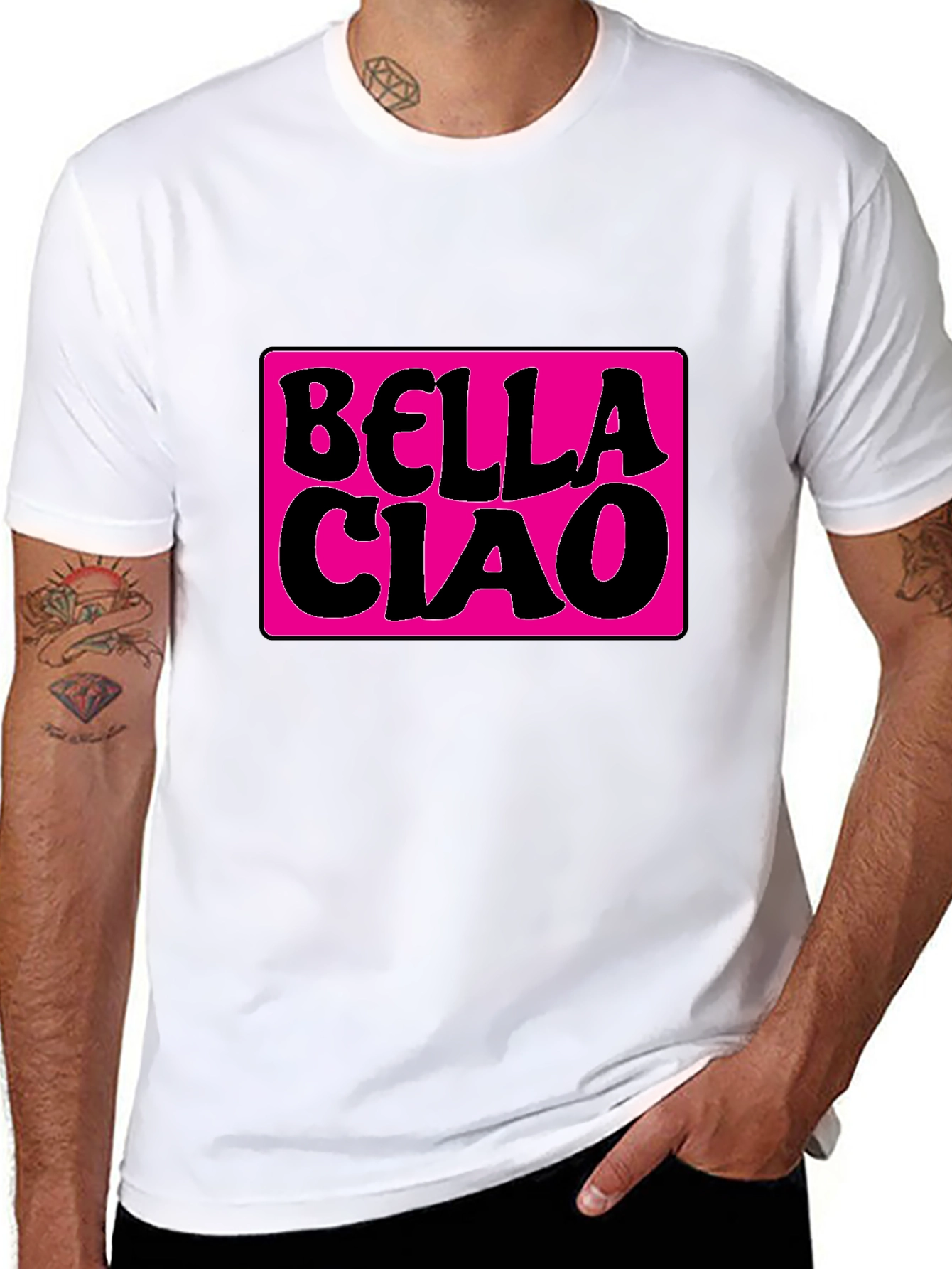 Bella Ciao Graphic T-Shirt - Stylish Black Tee