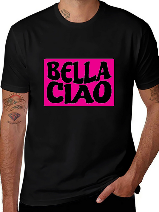 Bella Ciao Graphic T-Shirt - Stylish Black Tee