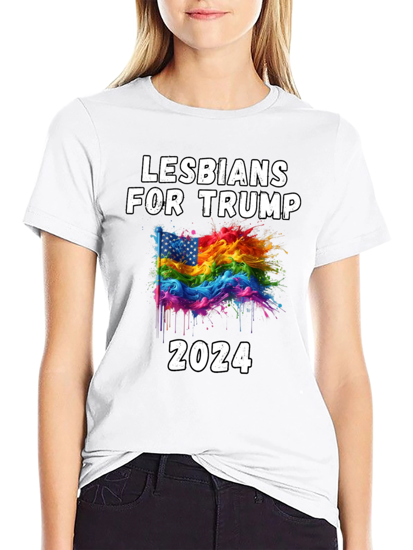 Lesbians for Trump 2024 Graphic T-Shirt