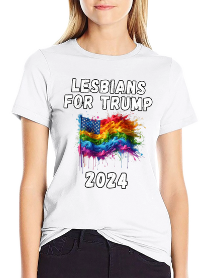 Lesbians for Trump 2024 Graphic T-Shirt