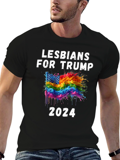Lesbians for Trump 2024 Graphic T-Shirt