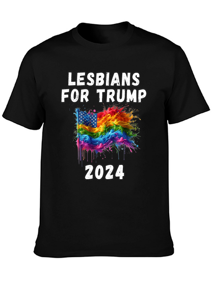 Lesbians for Trump 2024 Graphic T-Shirt