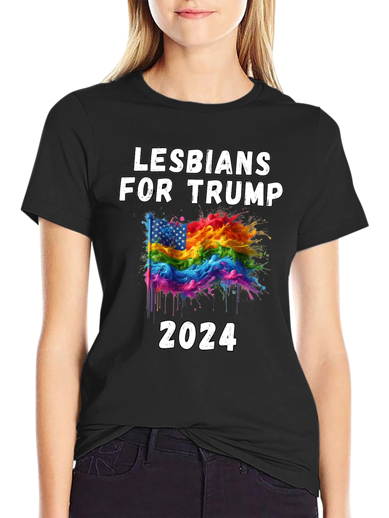 Lesbians for Trump 2024 Graphic T-Shirt