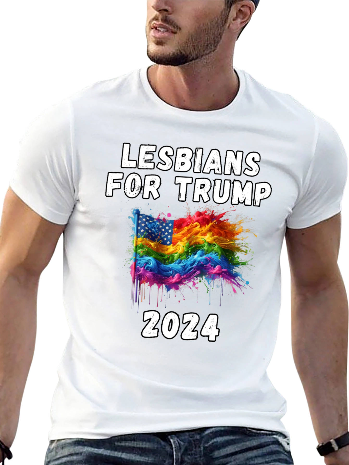 Lesbians for Trump 2024 Graphic T-Shirt