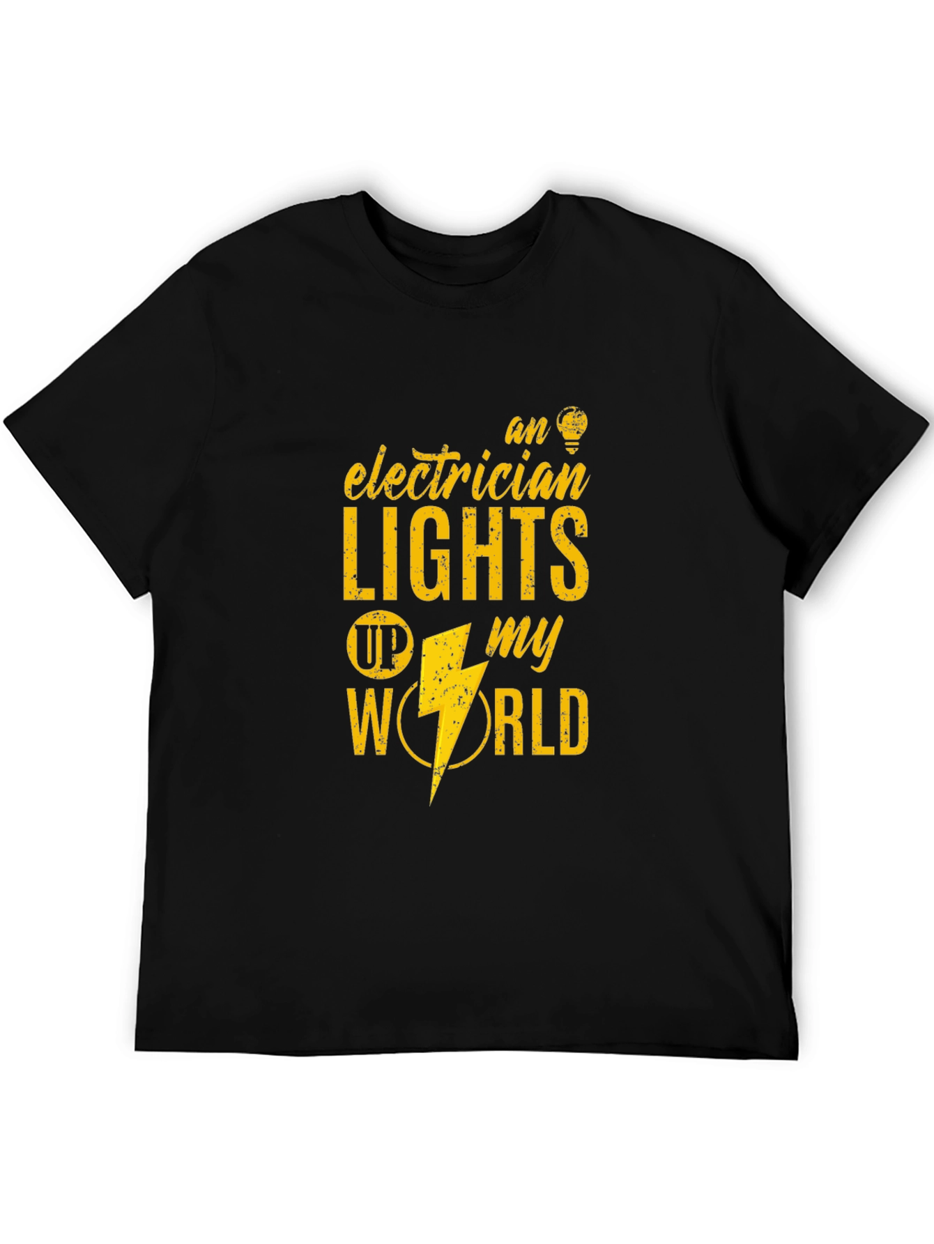 Electrician Lights Up My World Graphic Tee
