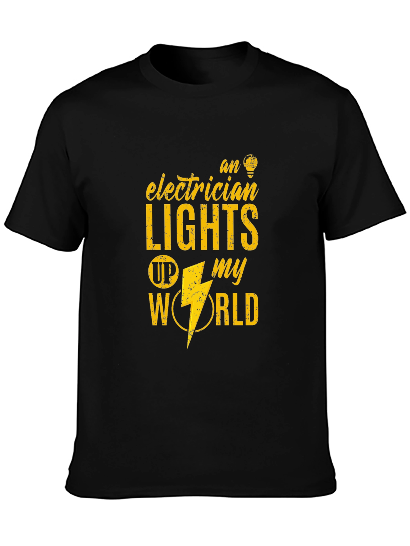 Electrician Lights Up My World Graphic Tee