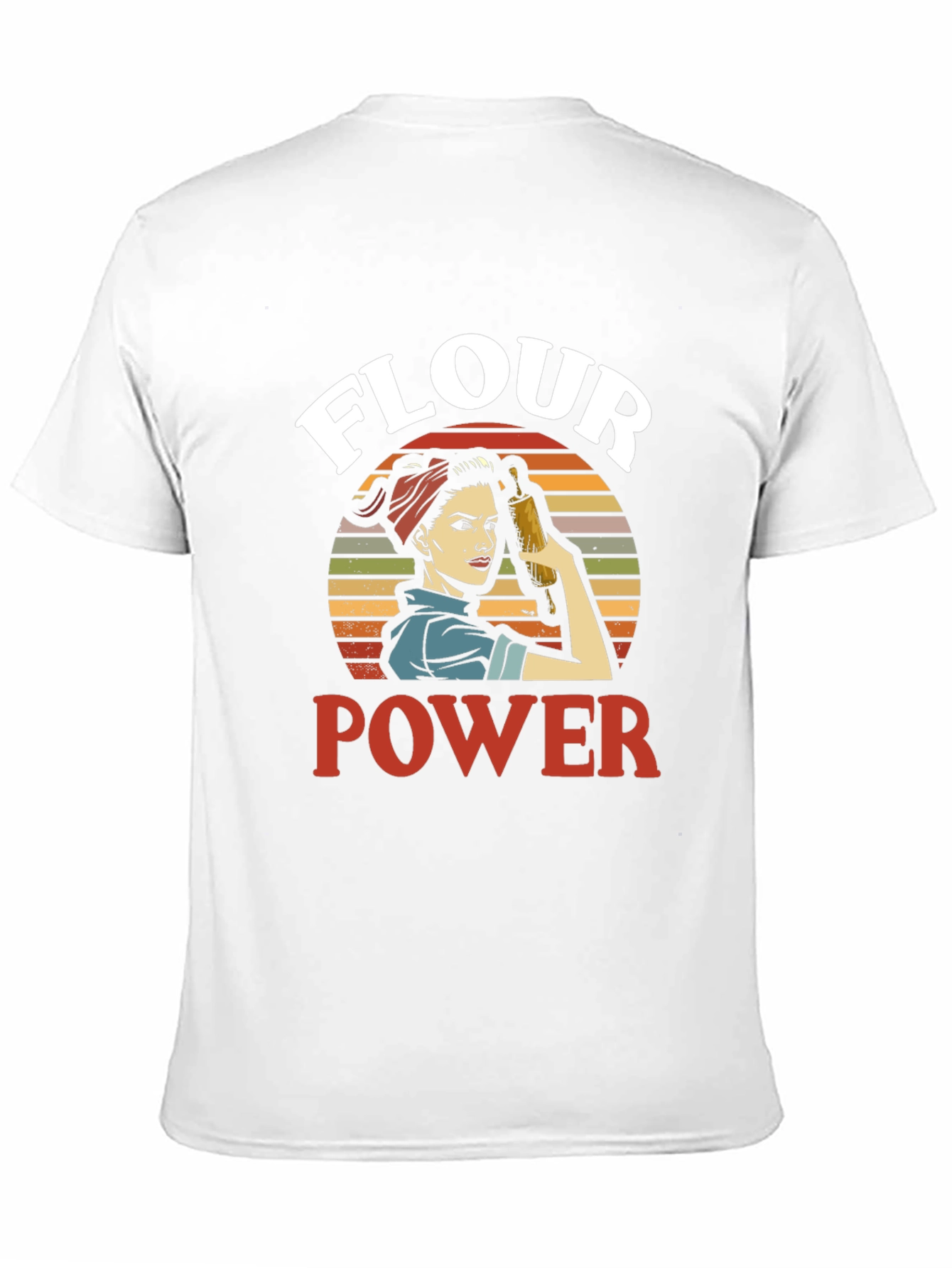 Flour Power Graphic Tee - Retro Baker Design