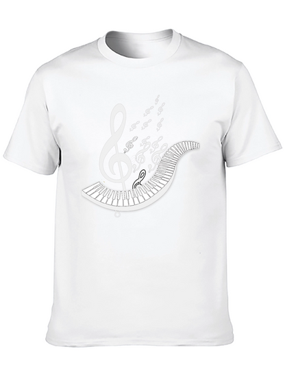 Music Lovers T-Shirt: Piano & Treble Clef