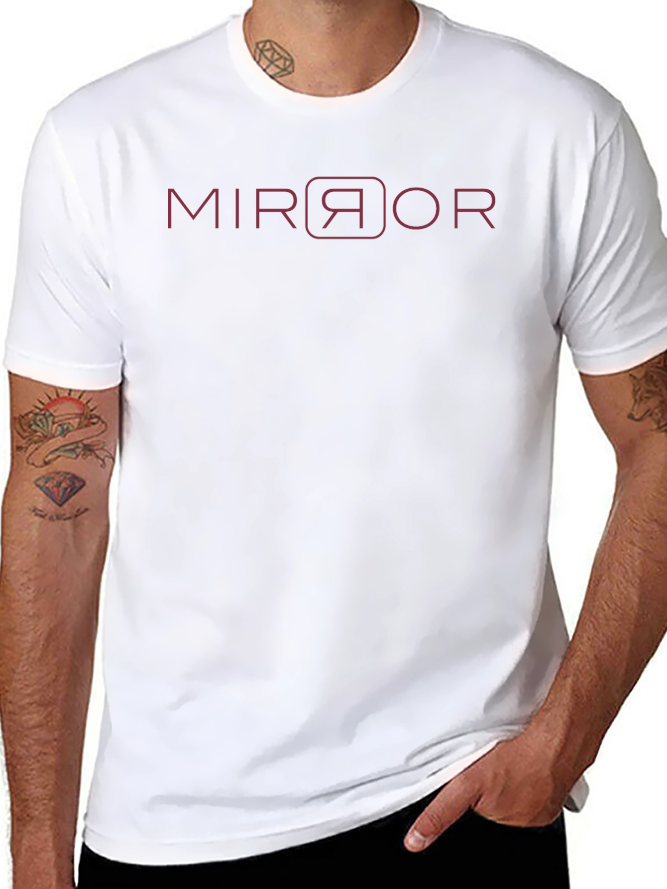 MIRROR Graphic Tee - Soft Cotton Casual T-Shirt