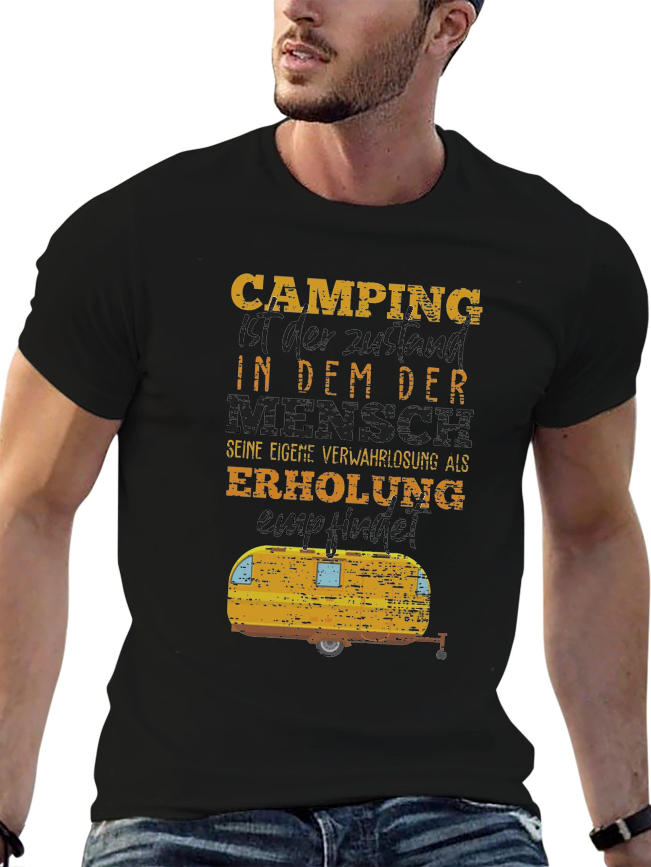 Camping Humor T-Shirt - German Slogan Tee