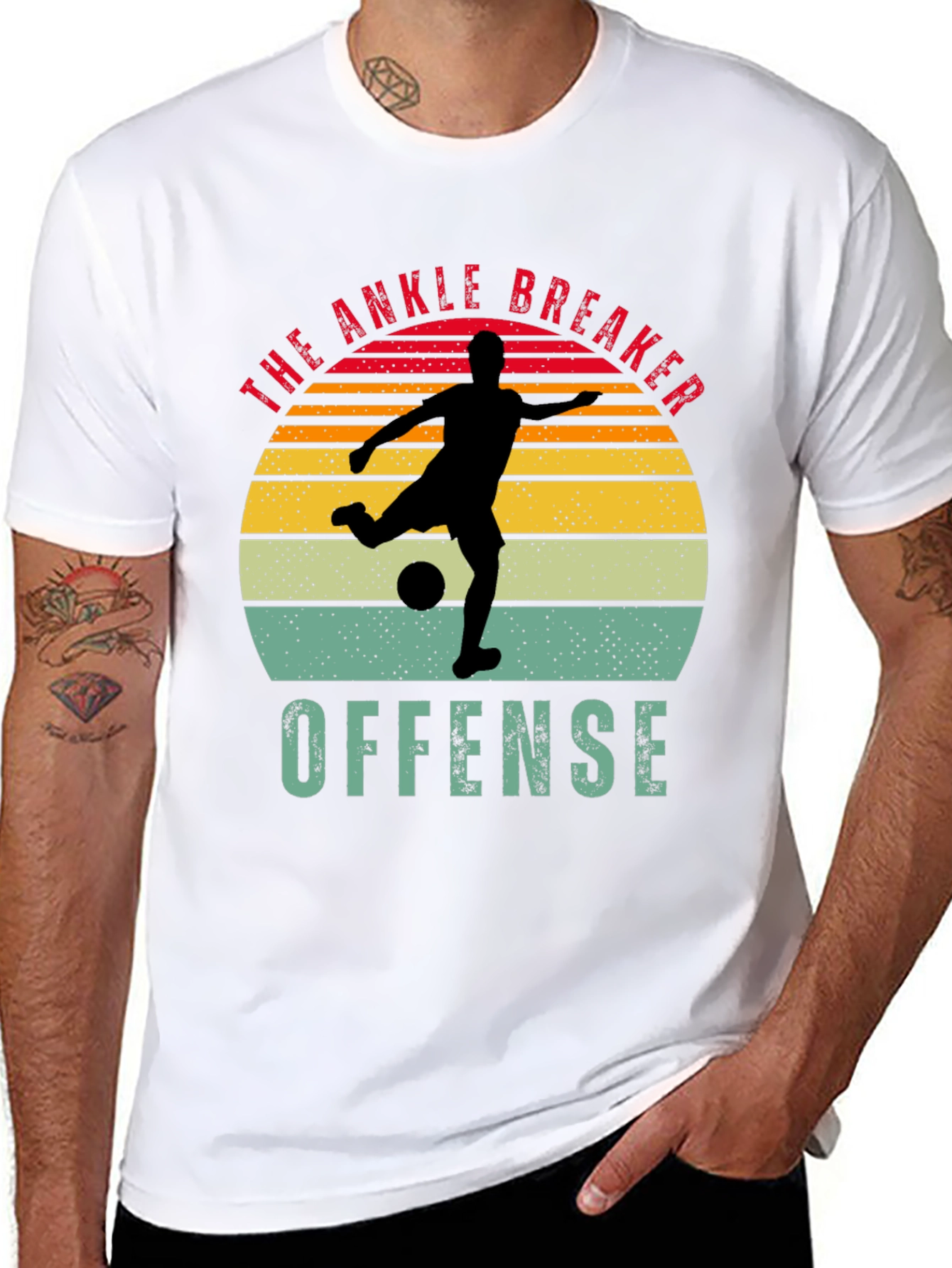 Ankle Breaker Offense T-Shirt - Soccer Player Design